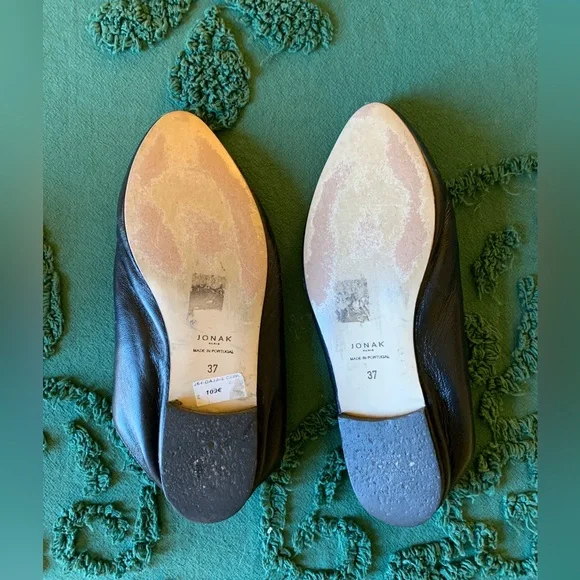 jonak black leather mules size 37 - Picture 2 of 2